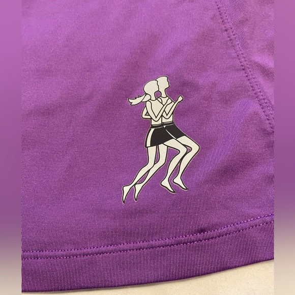 New purple running skirt with built-in shorts & pockets on both sides size 4-6 - Picture 2 of 9